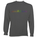 Heartbeat Rainbow Accordion Sweatshirt