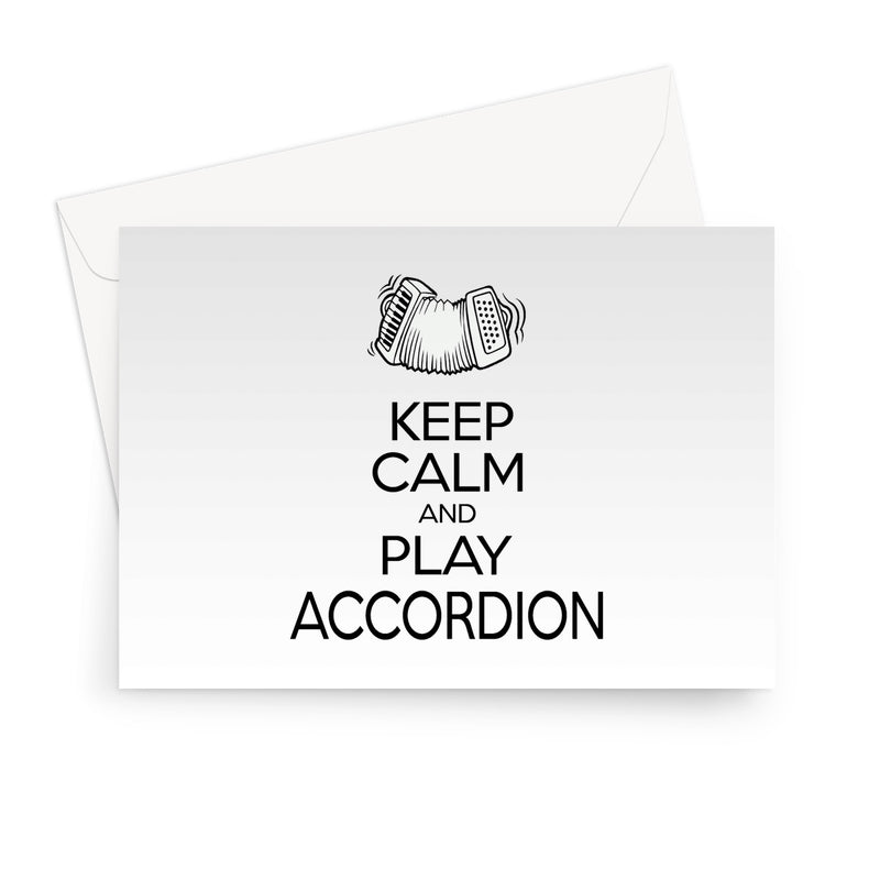Keep Calm & Play Accordion Greeting Card