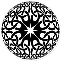 Celtic Woven Globe Sticker