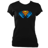 Concertina Superman Women's Fitted T-shirt