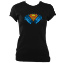 Concertina Superman Women's Fitted T-shirt
