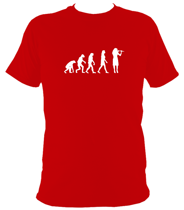 Evolution of Female Flute Players T-Shirt