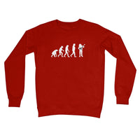 Evolution of Banjo Players Crew Neck Sweatshirt