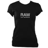 update alt-text with template Reg Meuross "Raw" Ladies Fitted T-shirt - T-shirt - Black - Mudchutney