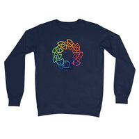 Rainbow Celtic Circle Crew Neck Sweatshirt