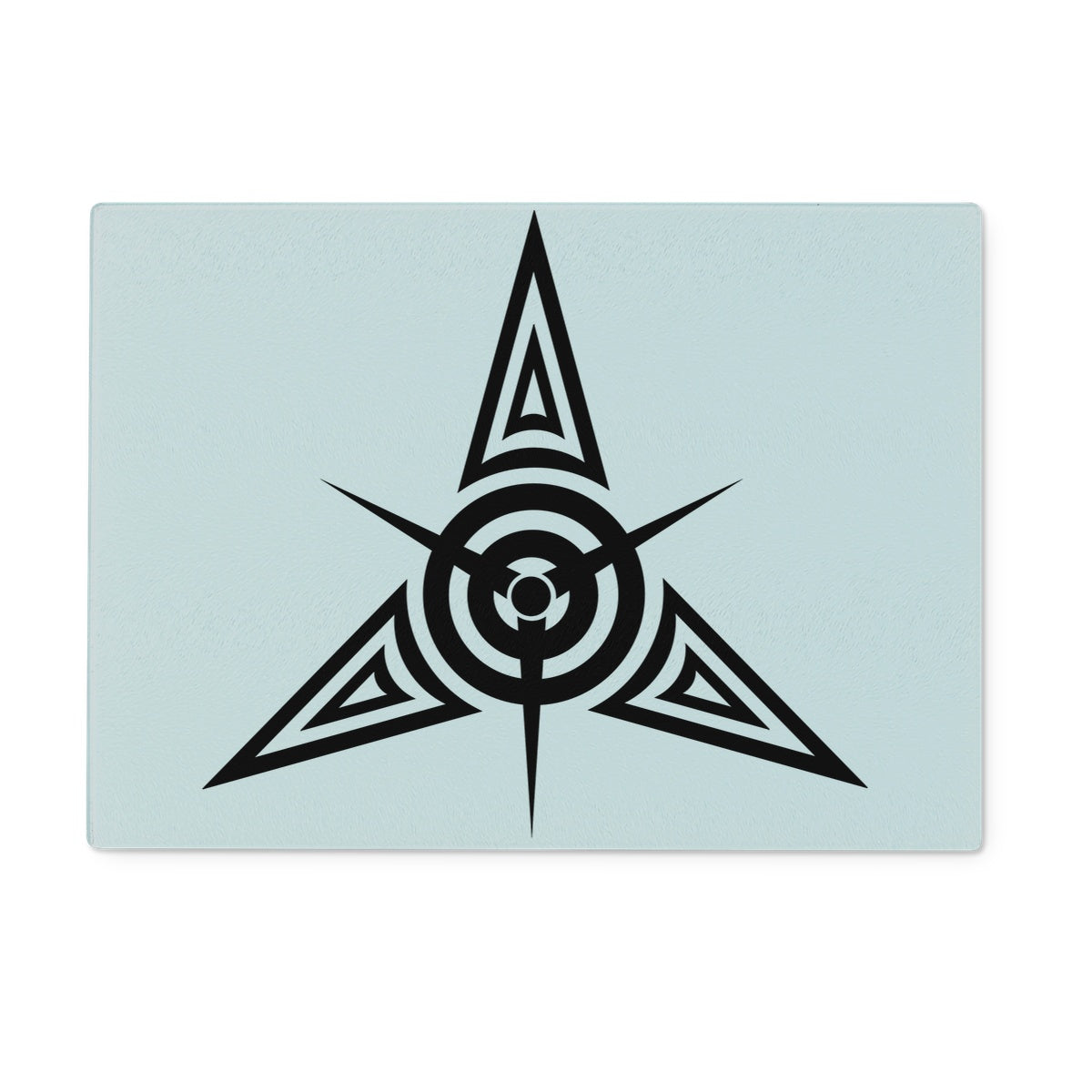 Tribal Star Tattoo Glass Chopping Board