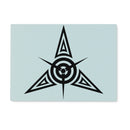 Tribal Star Tattoo Glass Chopping Board