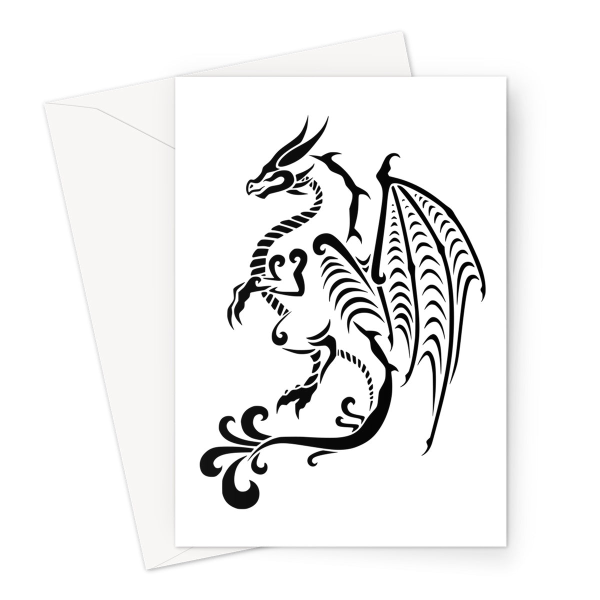 Tribal Dragon Greeting Card