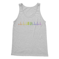 Rainbow Heartbeat Accordion Tank Top