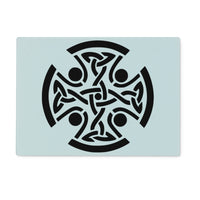 Celtic Woven Cross Glass Chopping Board