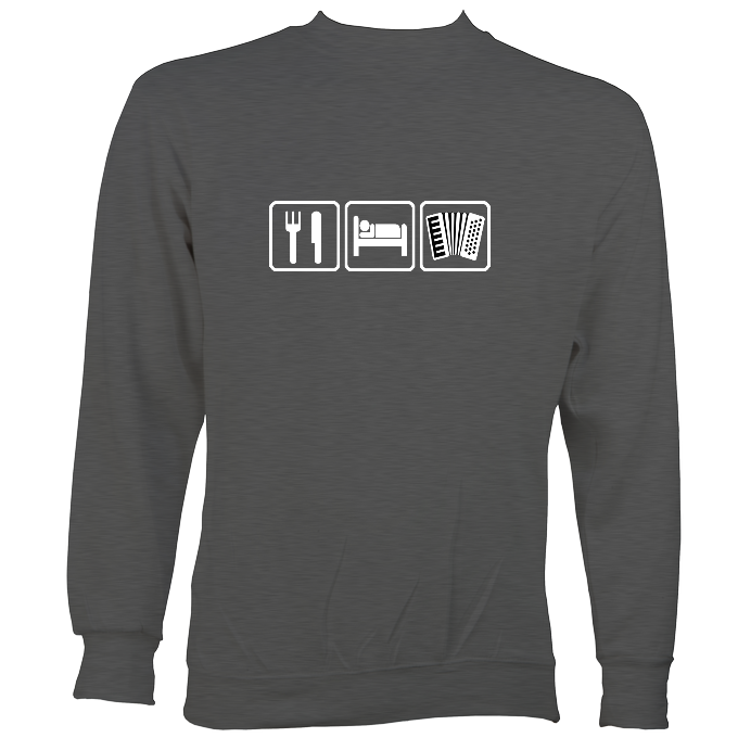 Eat, Sleep, Play Accordion Sweatshirt