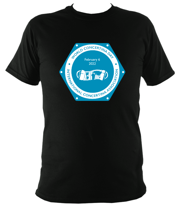 World Concertina Day 2022 T-shirt (printed in UK)