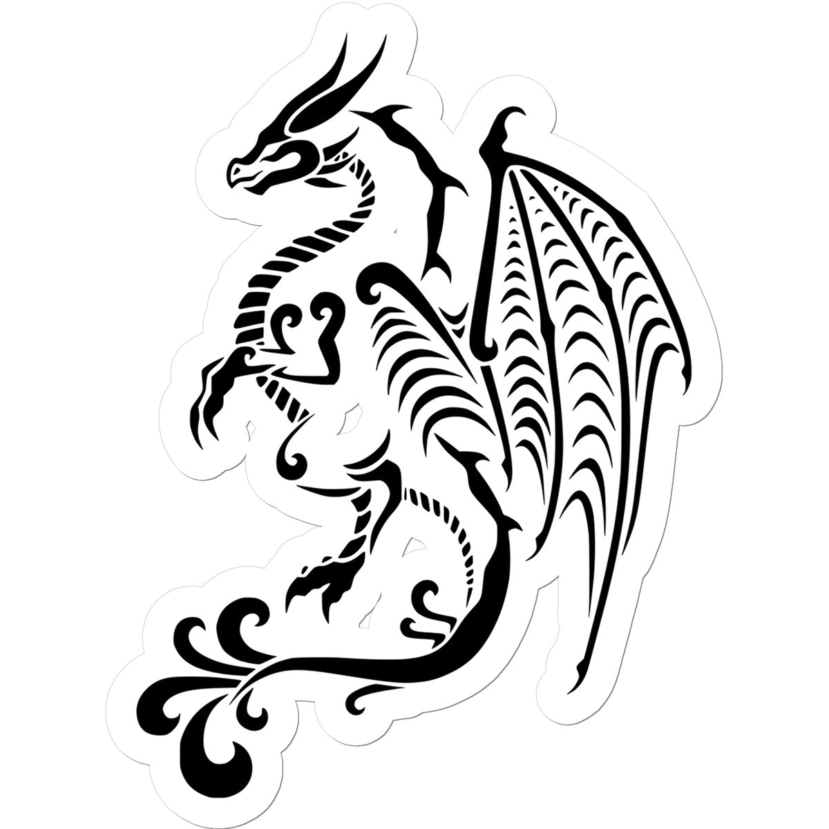 Tribal Dragon Sticker