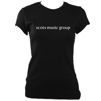 Scots Music Group "Long Logo" Womens Fitted T-shirt