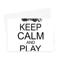 Keep Calm & Play Folk Music Greeting Card