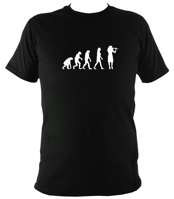 Evolution of Female Fiddle Players T-shirt