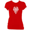 update alt-text with template Woven Tribal Tattoo Ladies Fitted T-shirt - T-shirt - Red - Mudchutney