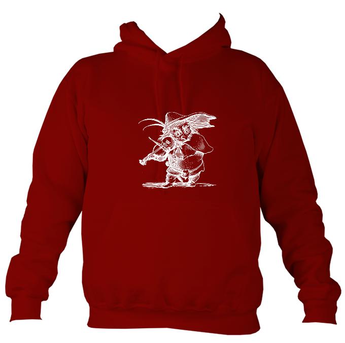 Fiddle Playing Goblin Hoodie-Hoodie-Red hot chilli-Mudchutney
