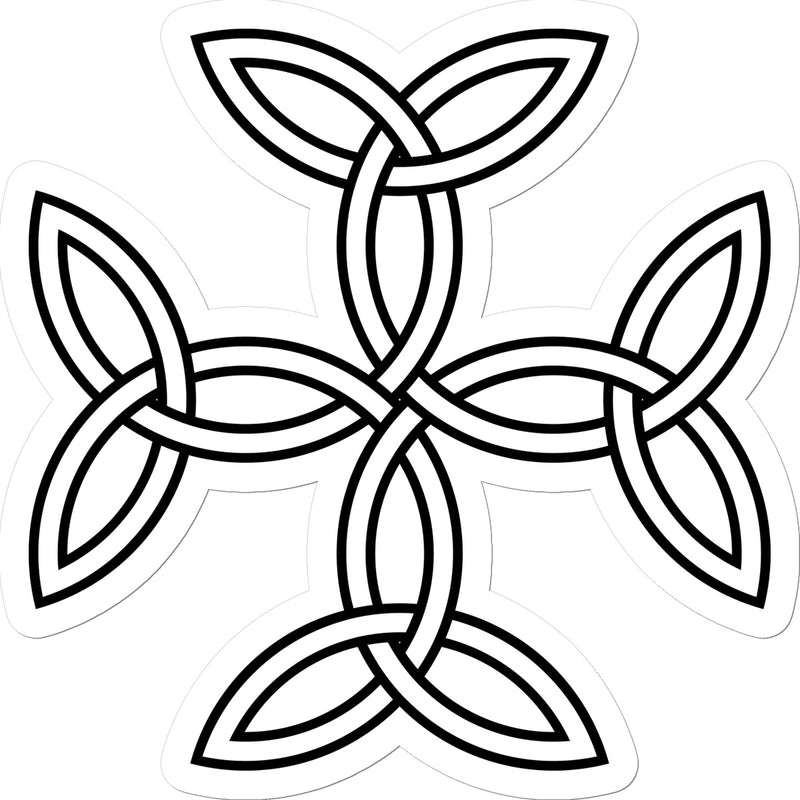 Celtic 4 sided knot Sticker