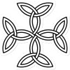 Celtic 4 sided knot Sticker