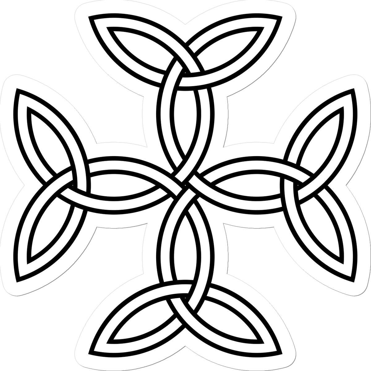 Celtic 4 sided knot Sticker