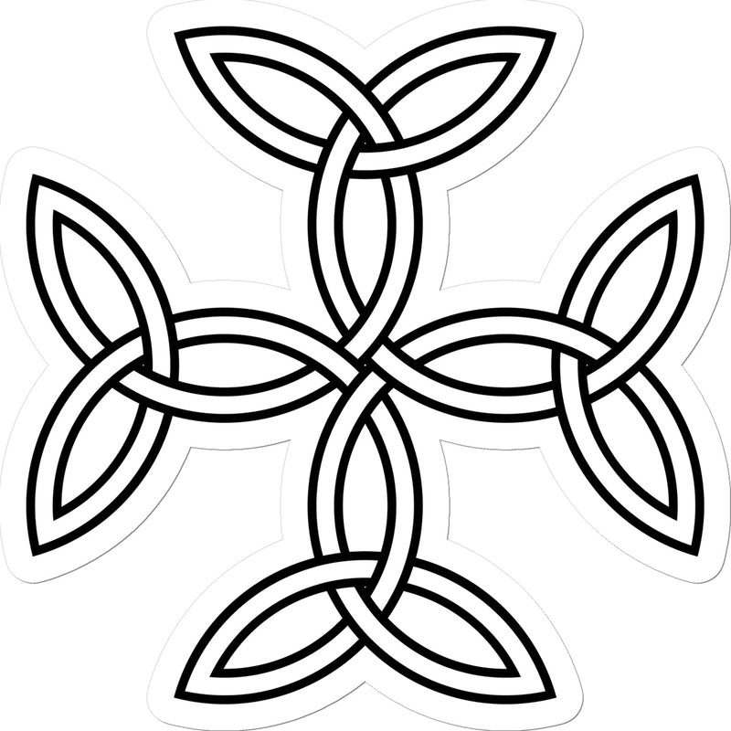 Celtic 4 sided knot Sticker
