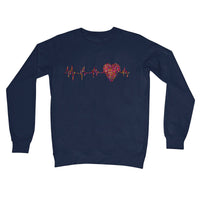 Heart Soundwave Crew Neck Sweatshirt