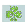 Celtic Shamrock Glass Chopping Board