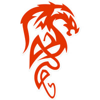 Fiery Tribal Dragon Sticker