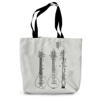 Mandolin Patent Canvas Tote Bag