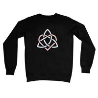 Woven Celtic Hearts Crew Neck Sweatshirt