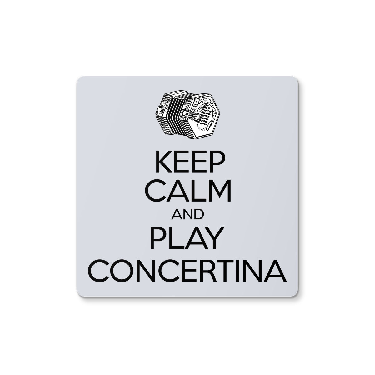 Keep Calm & Play English Concertina Coaster