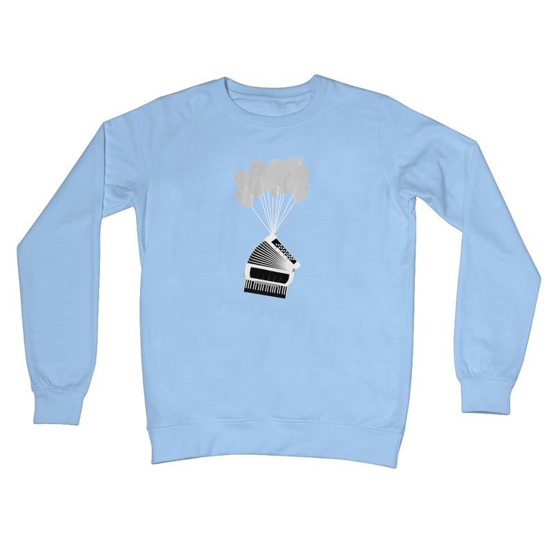 Banksy Style Accordion Crew Neck Sweatshirt