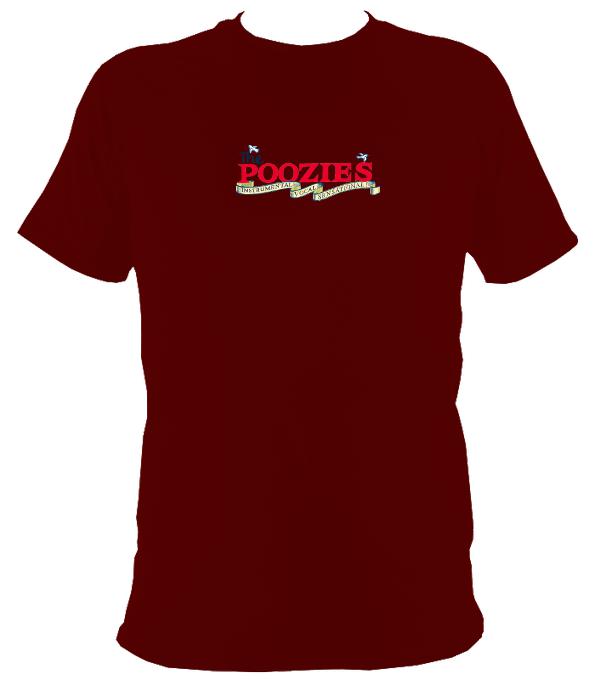 The Poozies T-Shirt - T-shirt - Maroon - Mudchutney
