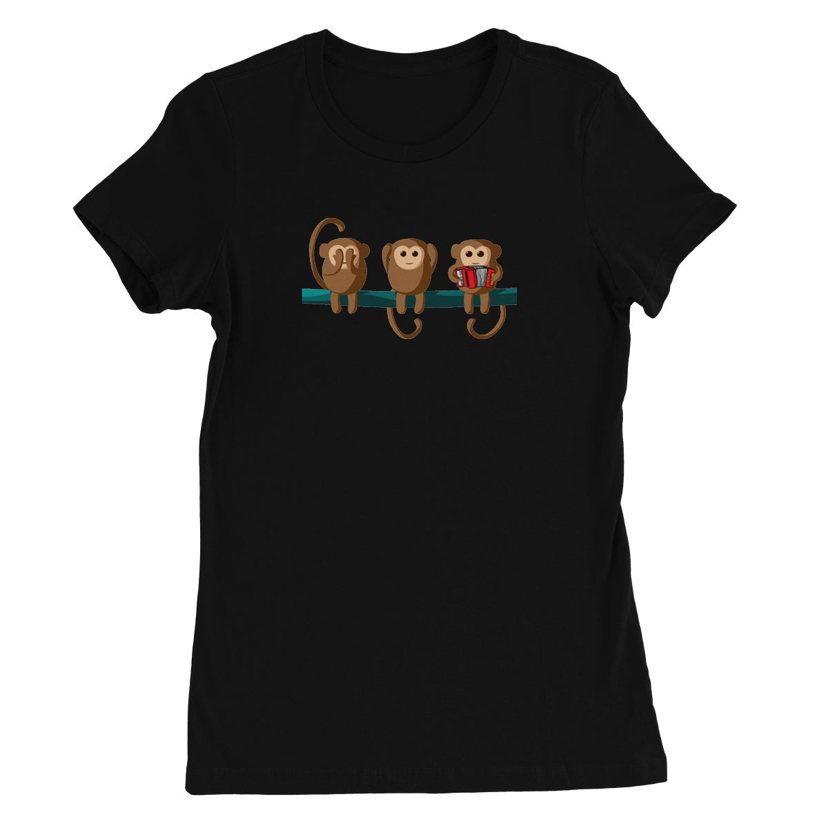 Play No Accordion Monkeys Women's T-Shirt