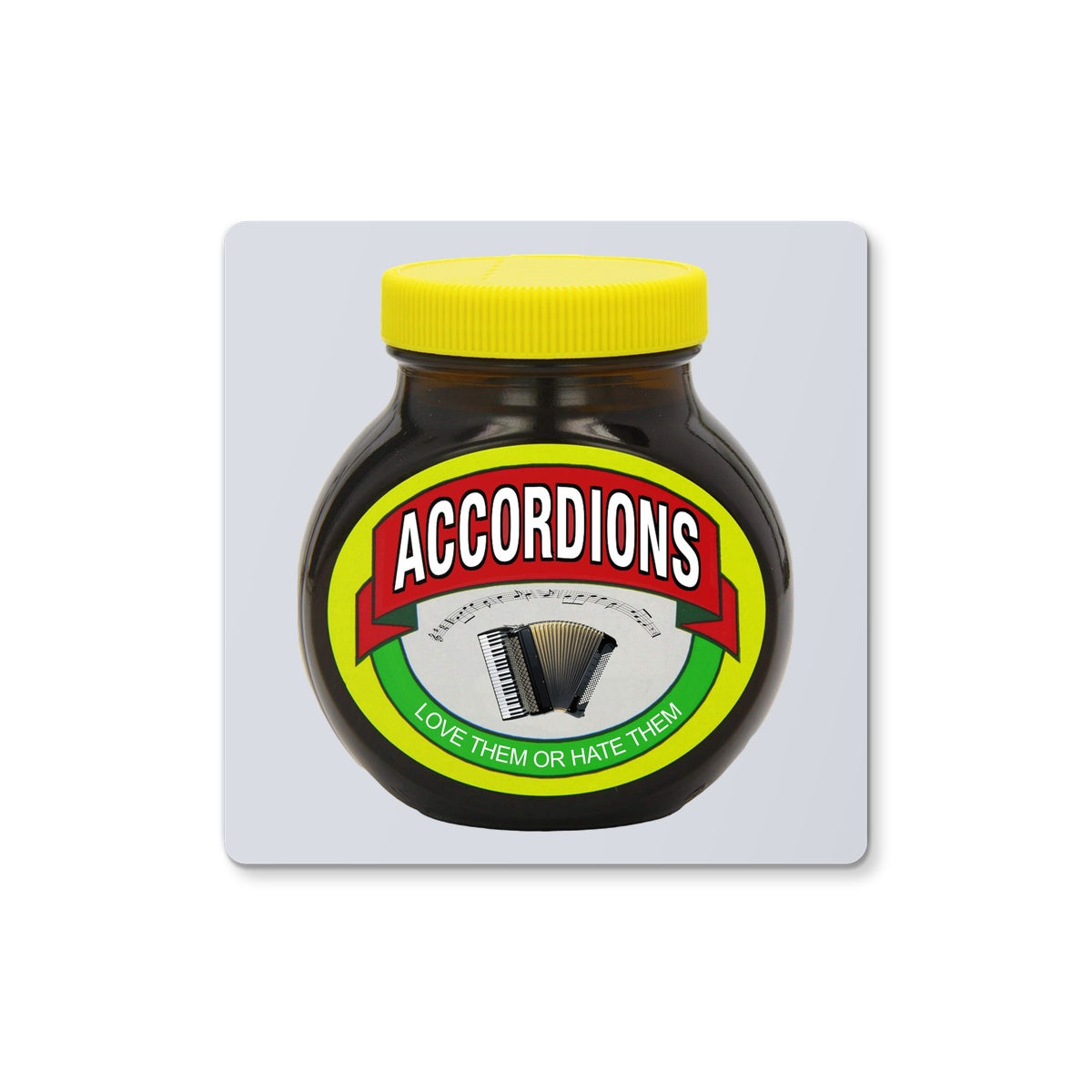 Love Hate Accordions Coaster