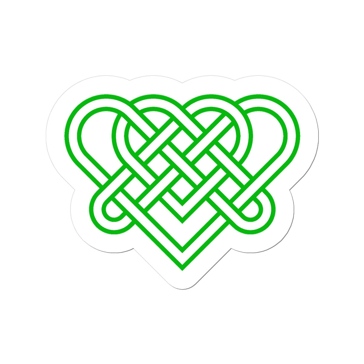 Celtic woven hearts Sticker