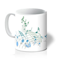 Abstract Music Score Mug