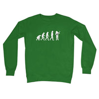 Evolution of Banjo Players Crew Neck Sweatshirt