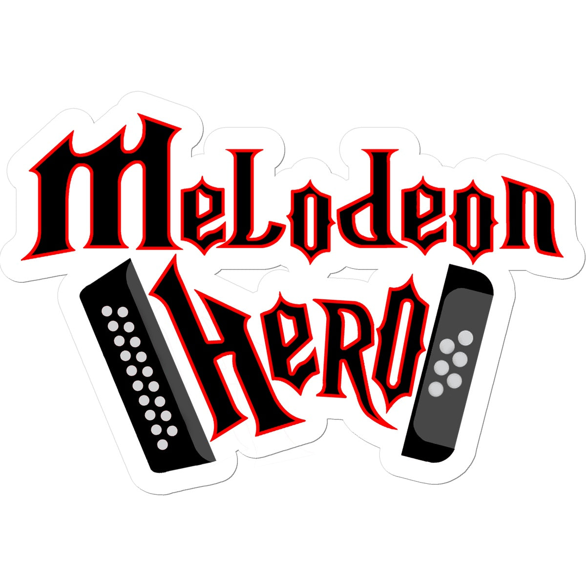Melodeon Hero Sticker