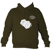 Lachenal 20 key Anglo Concertina Hoodie-Hoodie-Olive green-Mudchutney