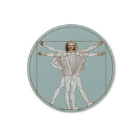 Da Vinci Vitruvian Man Accordion Glass Chopping Board