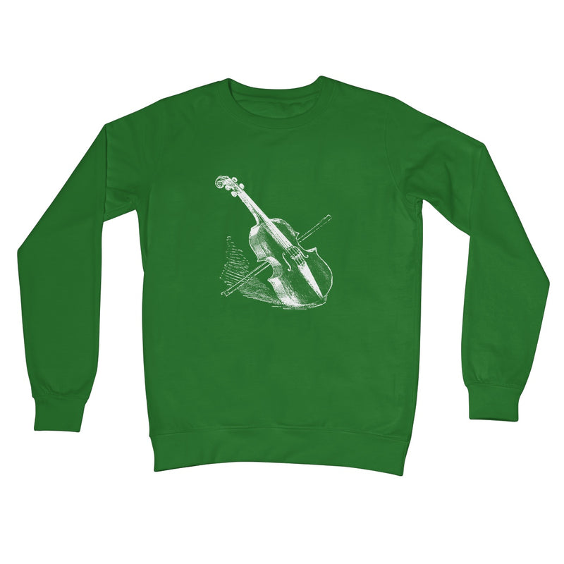 Fiddle and Bow Sketch Crew Neck Sweatshirt