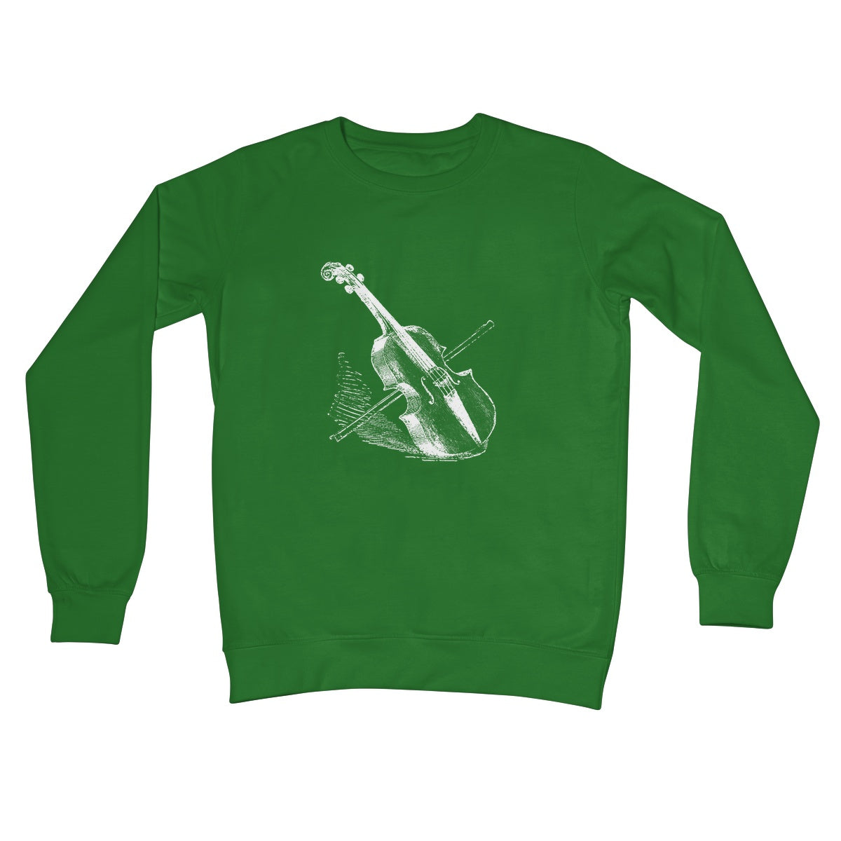 Fiddle and Bow Sketch Crew Neck Sweatshirt