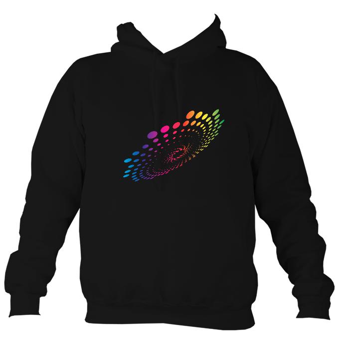 Coloured Spiral Dots Hoodie
