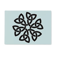 Celtic Flower Glass Chopping Board