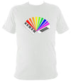 Rainbow Piano Accordion T-shirt - T-shirt - White - Mudchutney