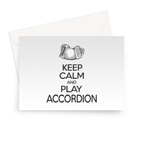 Keep Calm & Play Accordion Greeting Card