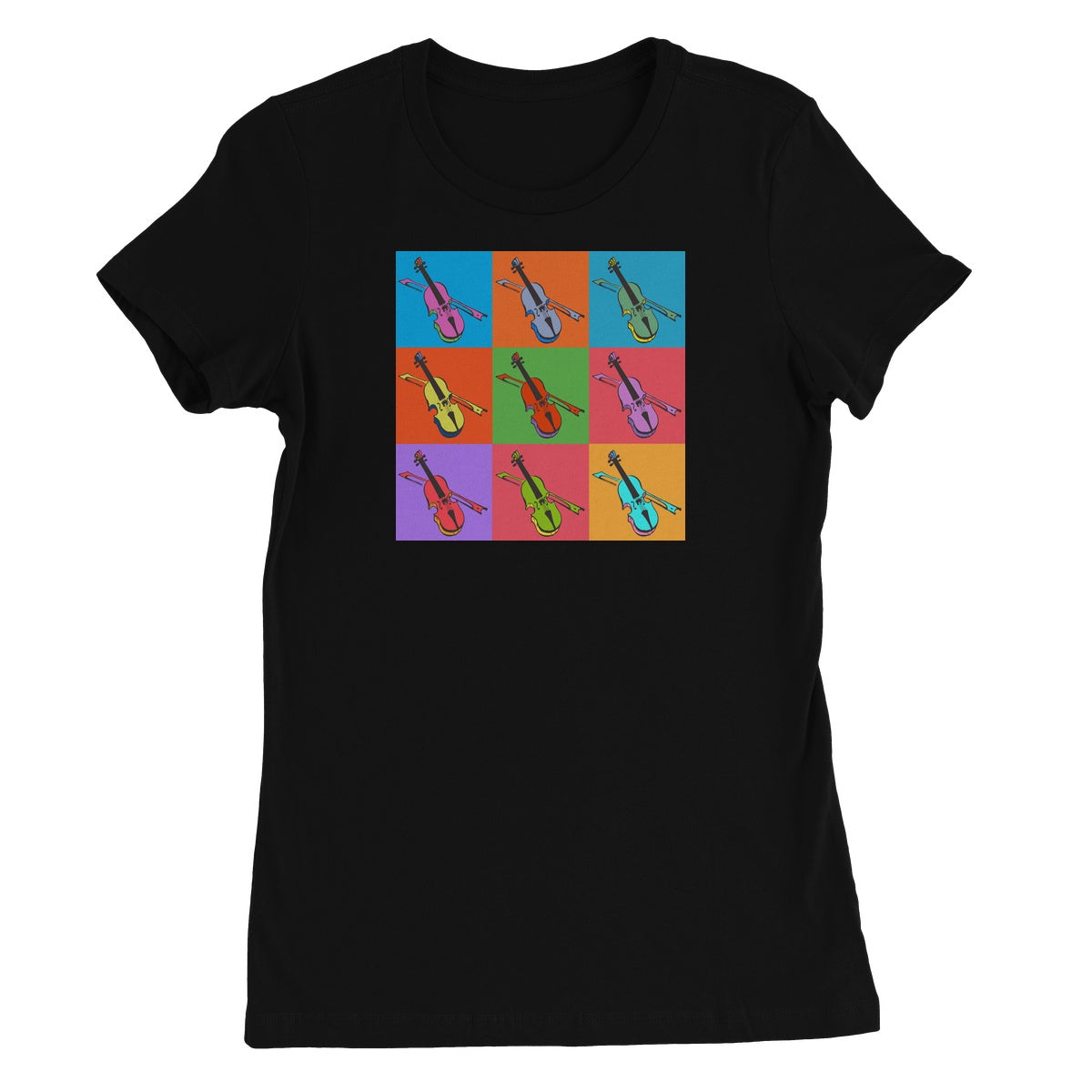 Warhol Style Fiddles Women's T-Shirt