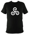 Triskelion Celtic Design T-shirt - T-shirt - Black - Mudchutney